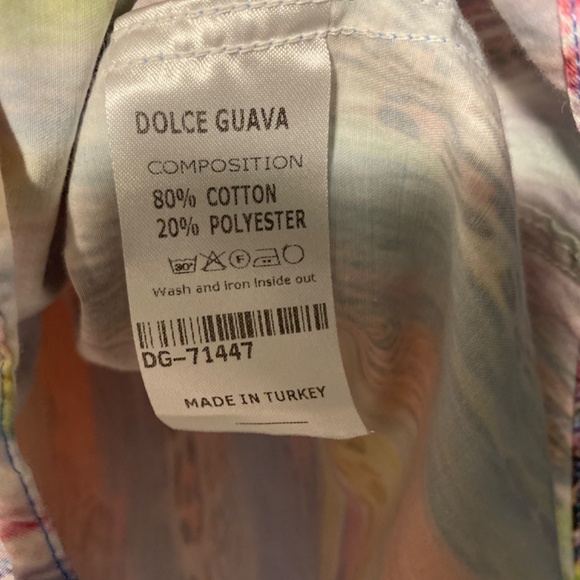 Dolce Guava colourful men’s dress shirt 3XL - Picture 4 of 4
